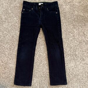 J. Crew boys navy cords. Size 5. Excellent condition